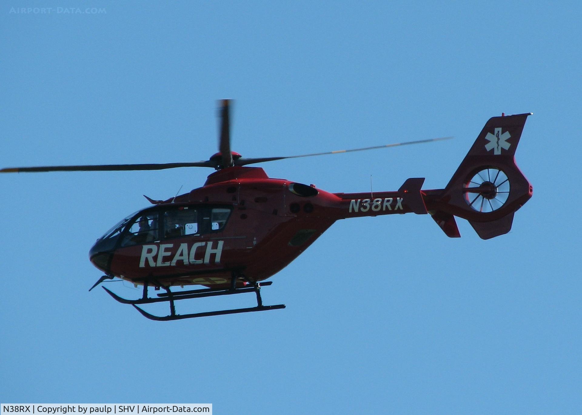 N38RX, Eurocopter EC-135P-2+ C/N 0749, Doing some approaches at the Shreveport Regional airport.