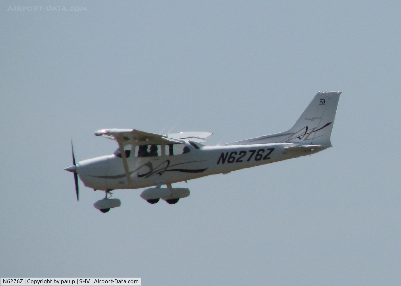 N6276Z, 2008 Cessna 172S C/N 172S10745, Landing on 14 at Shreveport Regional.