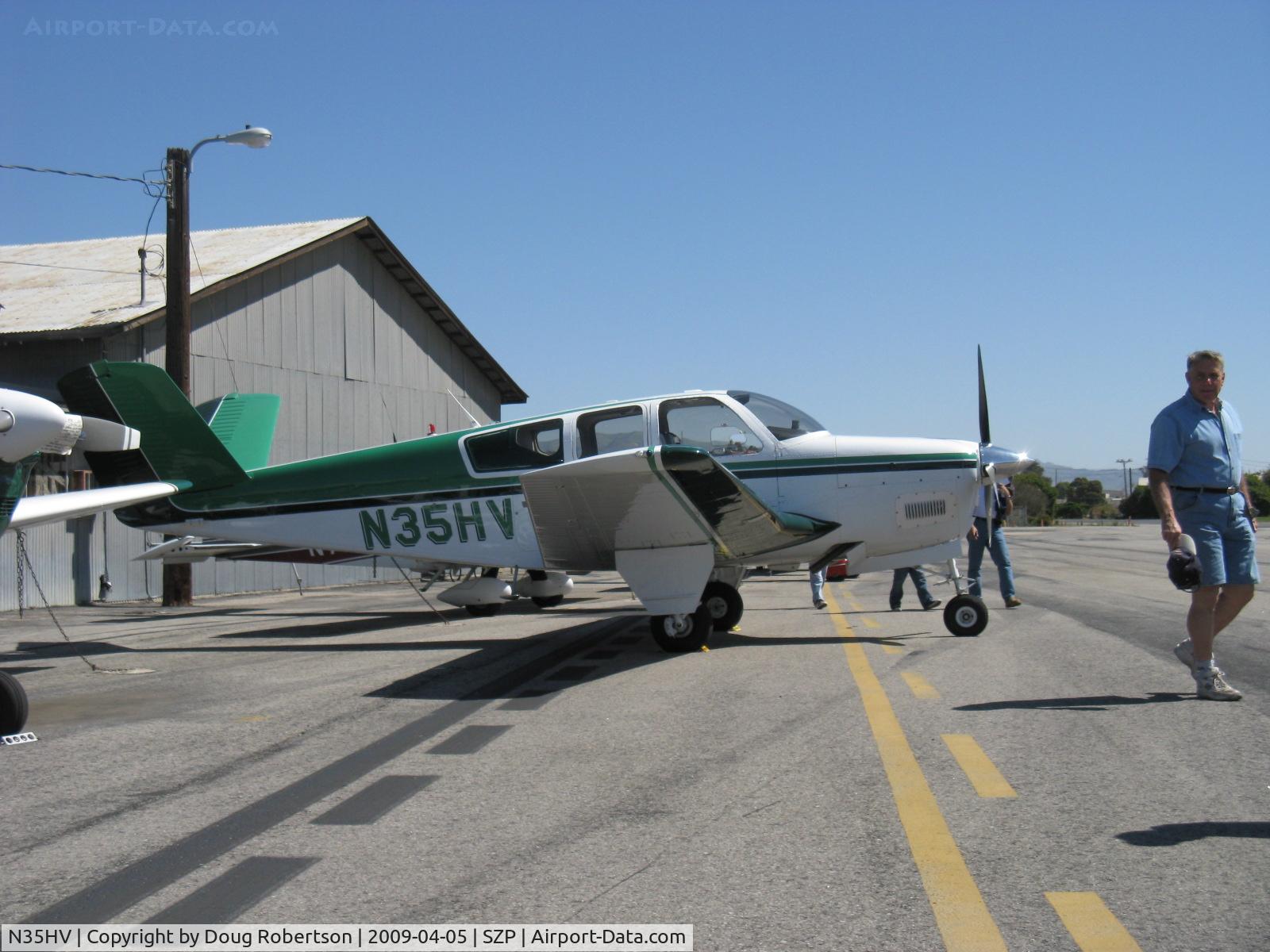 N35HV, 1957 Beech H35 Bonanza C/N D-5236, 1957 Beech H35 BONANZA, Continental O-470-G 240 Hp