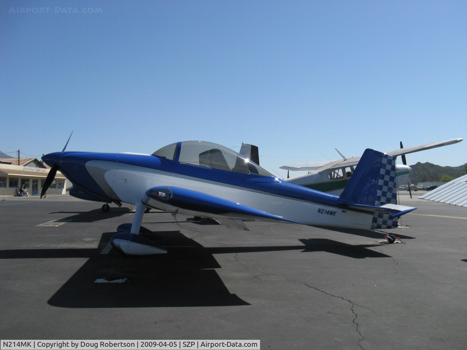N214MK, 2007 Vans RV-8 C/N 81855, 2007 Margheritis VAN's RV-8, Lycoming O-360-B1A 180 Hp