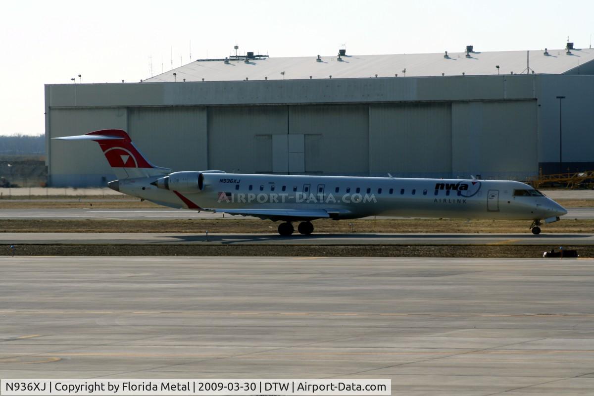 N936XJ, 2008 Bombardier CRJ-900ER (CL-600-2D24) C/N 15201, Mesaba CRJ-900