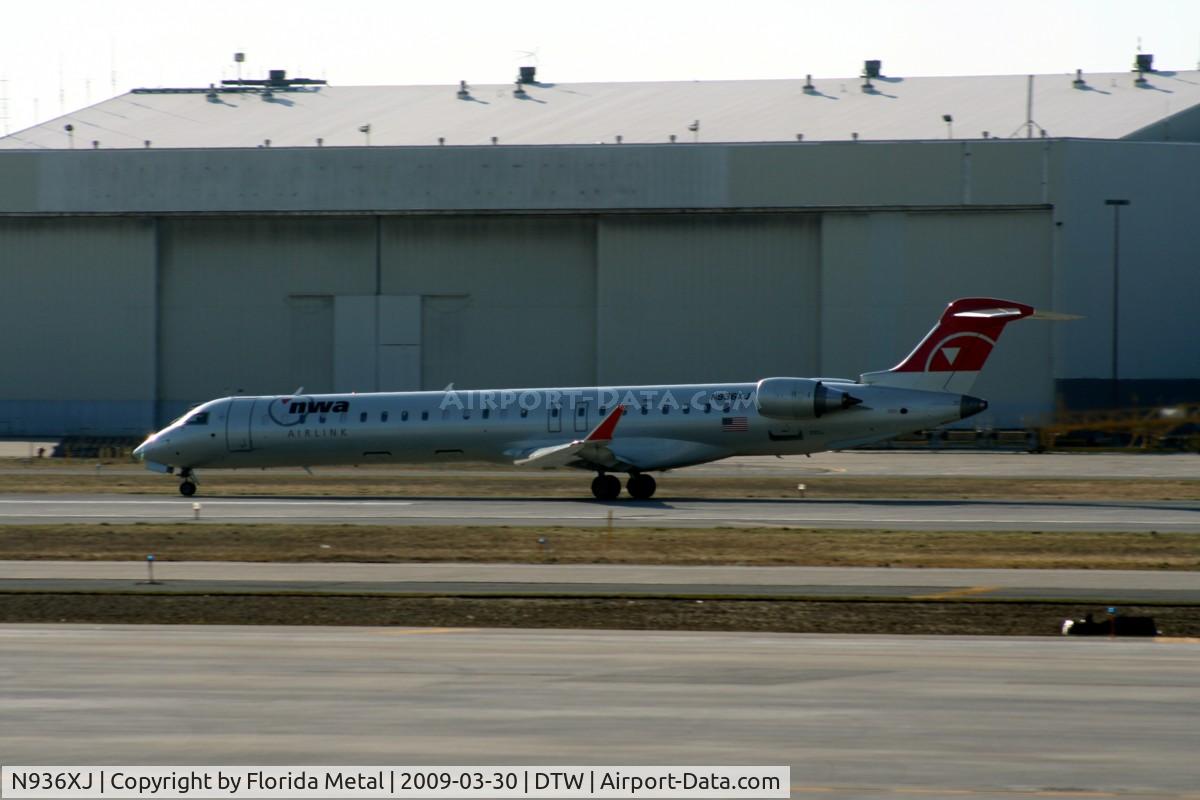 N936XJ, 2008 Bombardier CRJ-900ER (CL-600-2D24) C/N 15201, Mesaba CRJ-900