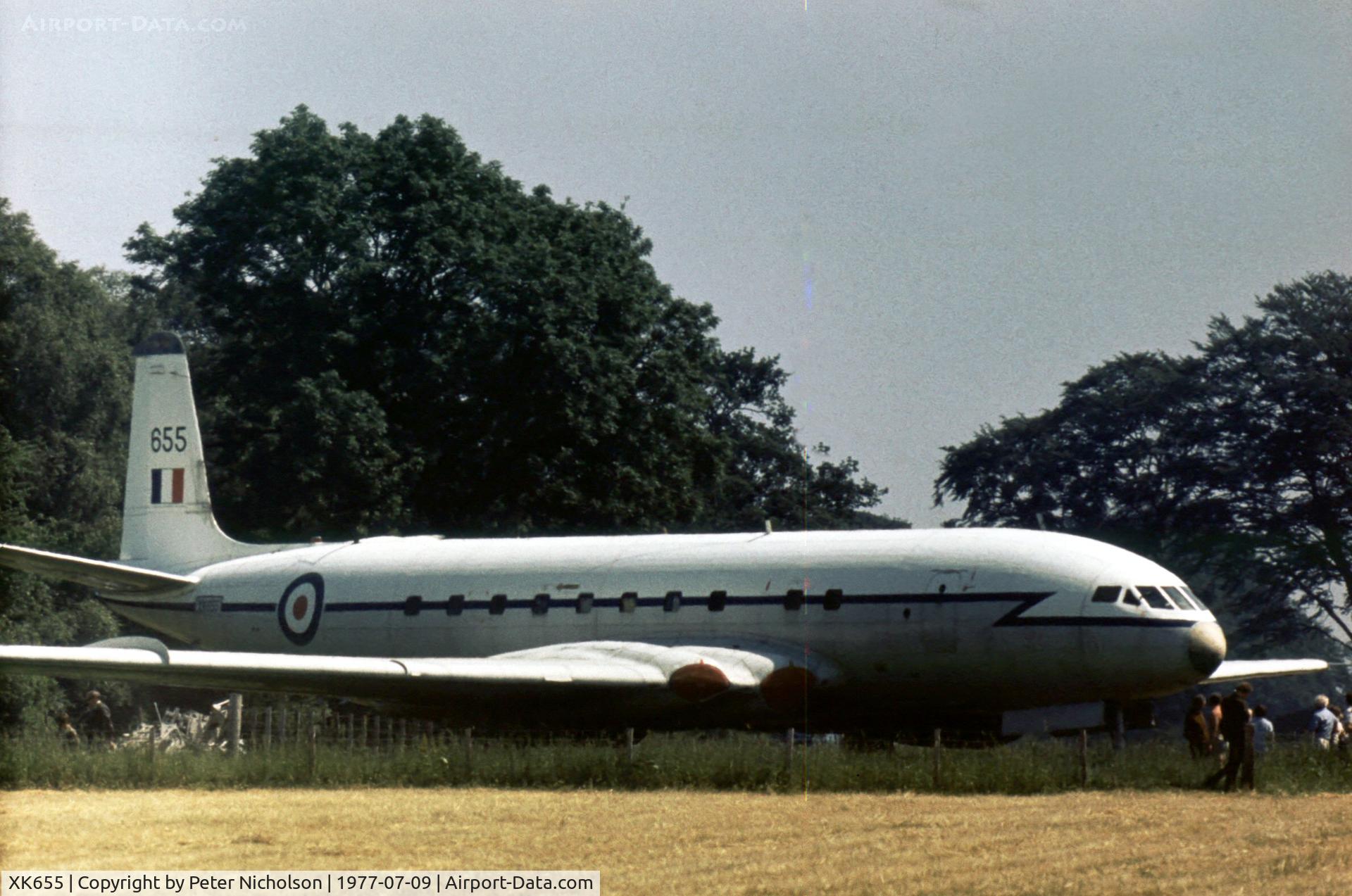 XK655, De Havilland DH.106 Comet C.2R C/N 6023, Comet C.2R of the Strathallan Collection as seen at their 1977 Open Day.