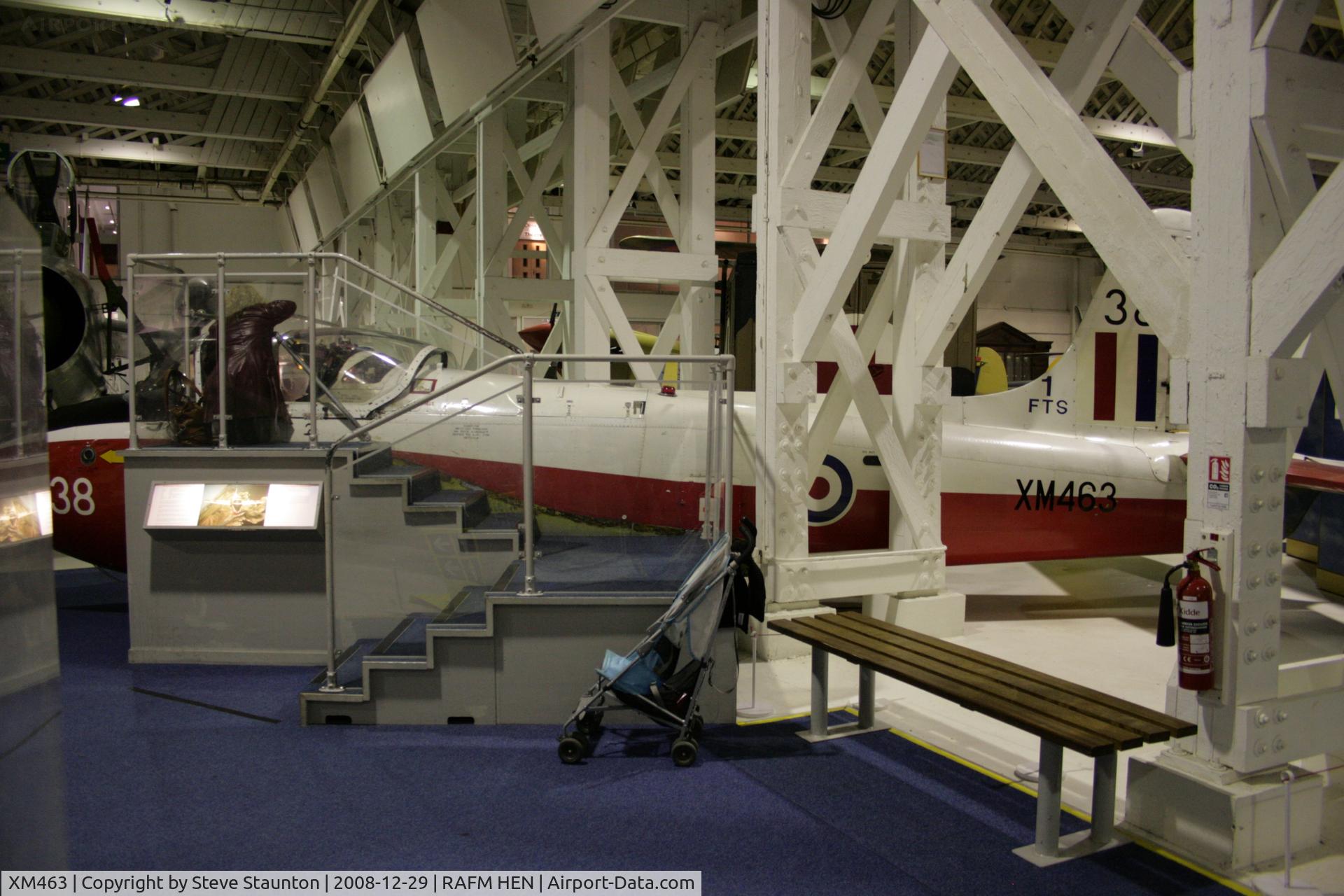 XM463, 1960 Hunting P-84 Jet Provost T.3A C/N PAC/W/9271, Taken at the RAF Museum, Hendon. December 2008