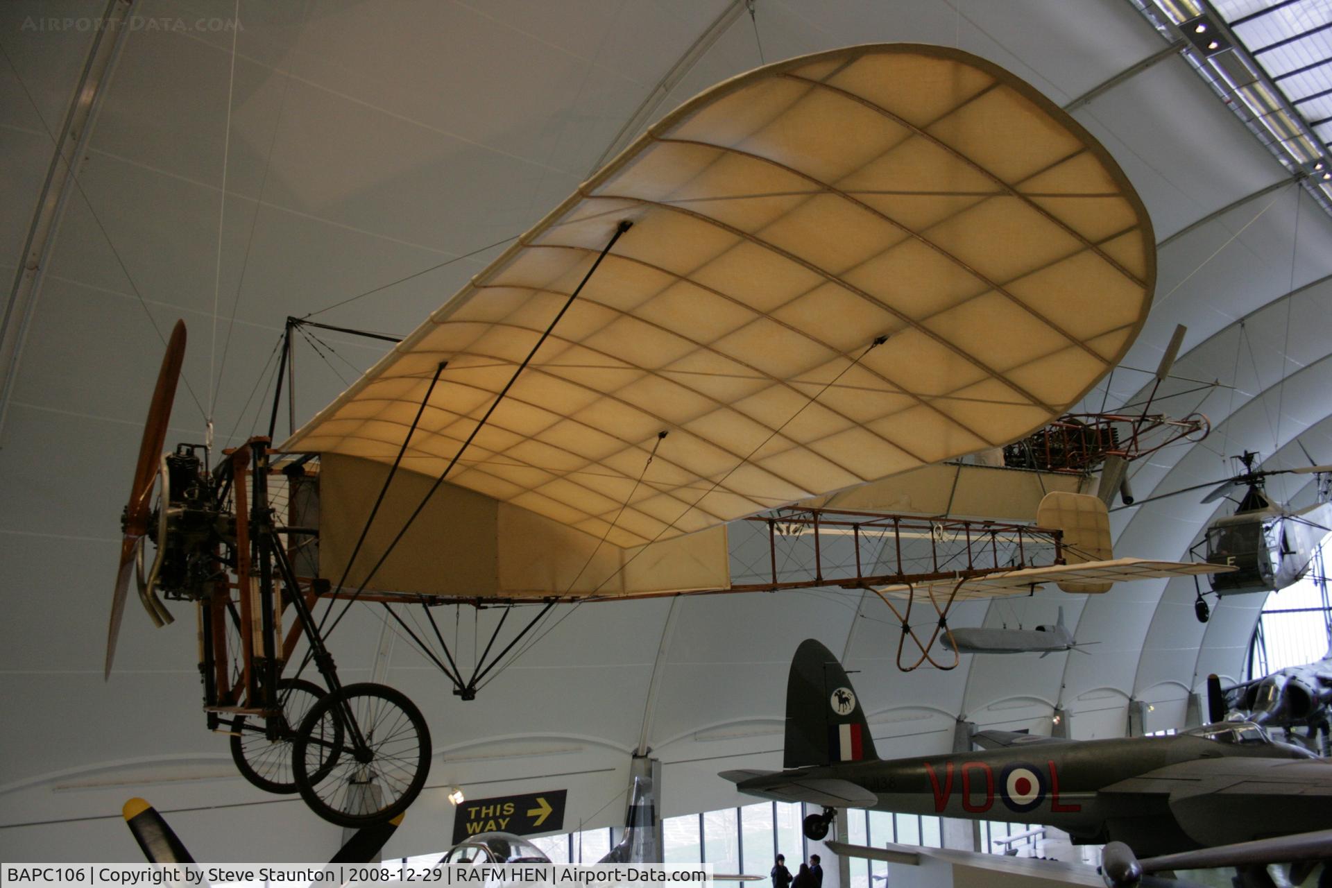 BAPC106, 1910 Bleriot XI Replica C/N BAPC.106, Taken at the RAF Museum, Hendon. December 2008