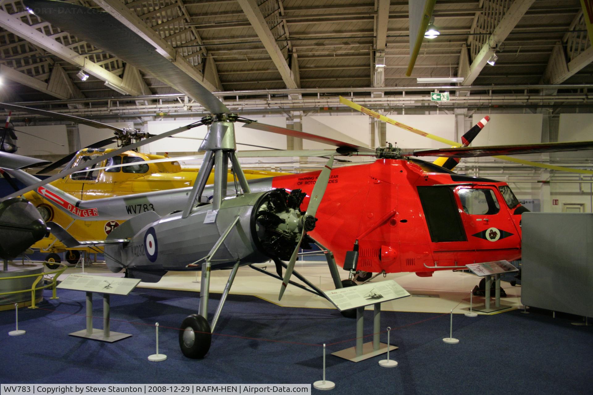 WV783, 1950 Bristol 171 Sycamore HR.12 C/N 12900, Taken at the RAF Museum, Hendon. December 2008