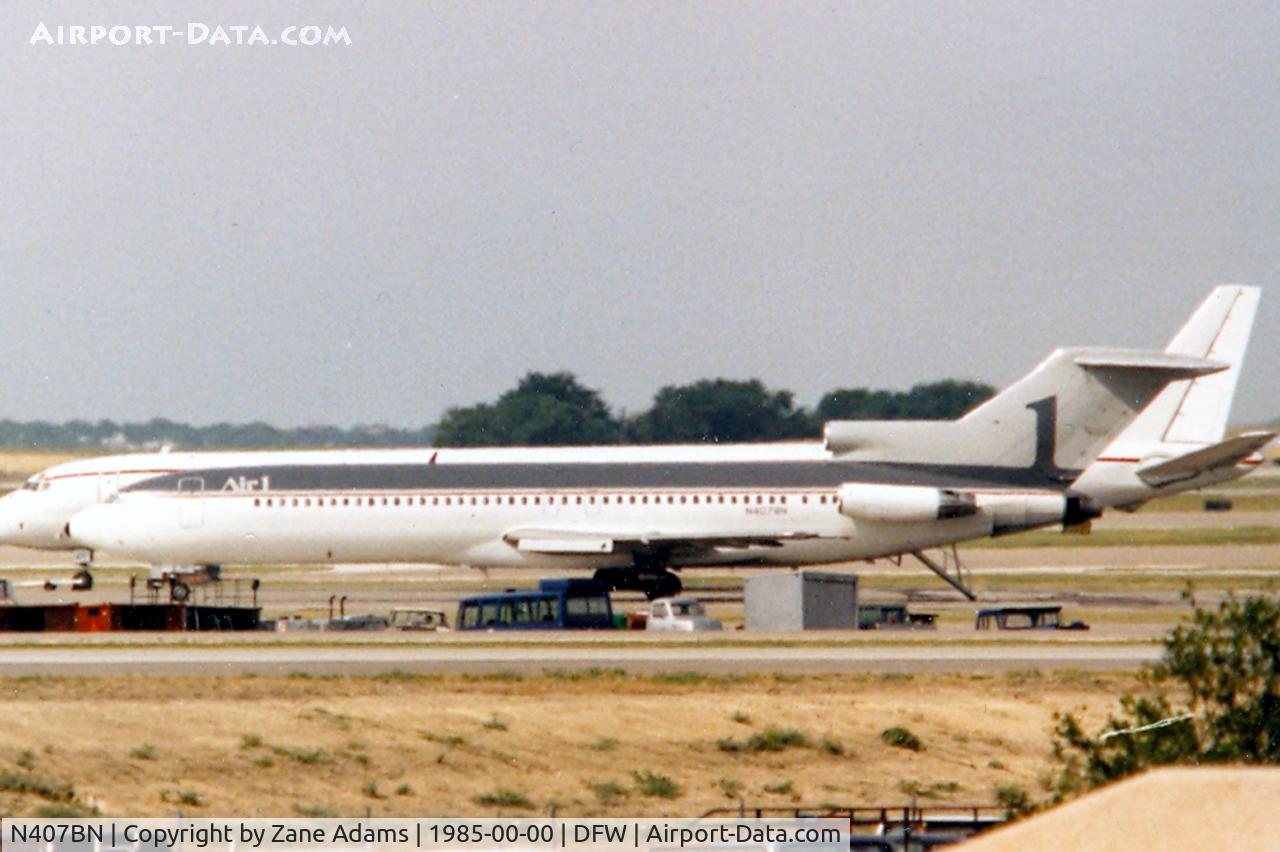 N407BN, 1968 Boeing 727-291 C/N 19992, At DFW - Registered as N407BN - Air1 -  formerly N7277F, N377PA, and YV-465C