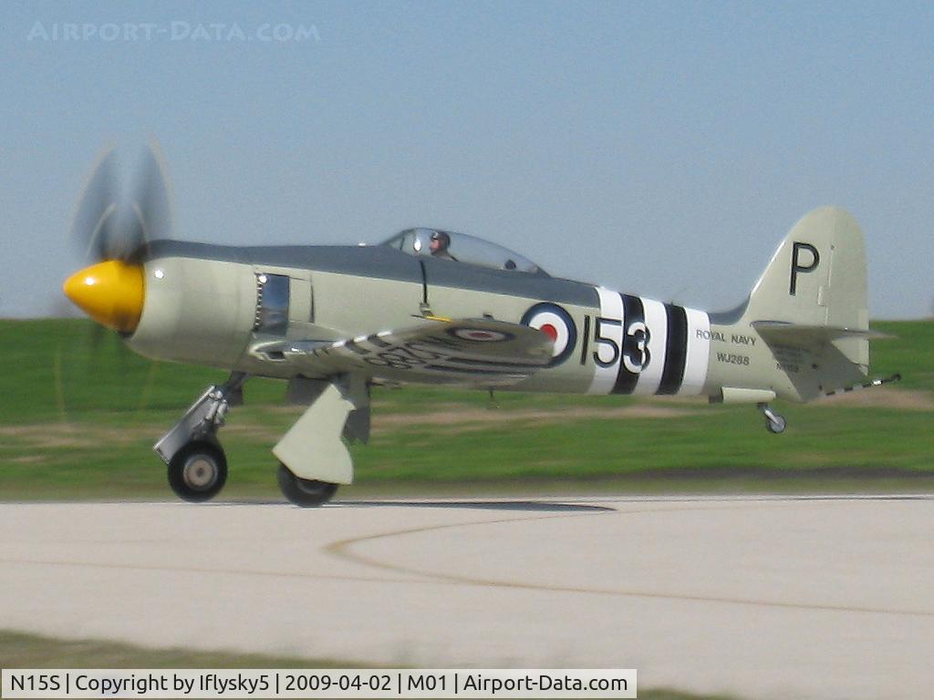 N15S, 1953 Hawker Sea Fury FB.11 C/N 41H/696792, NX15S Hawker Siddeley Sea Fury