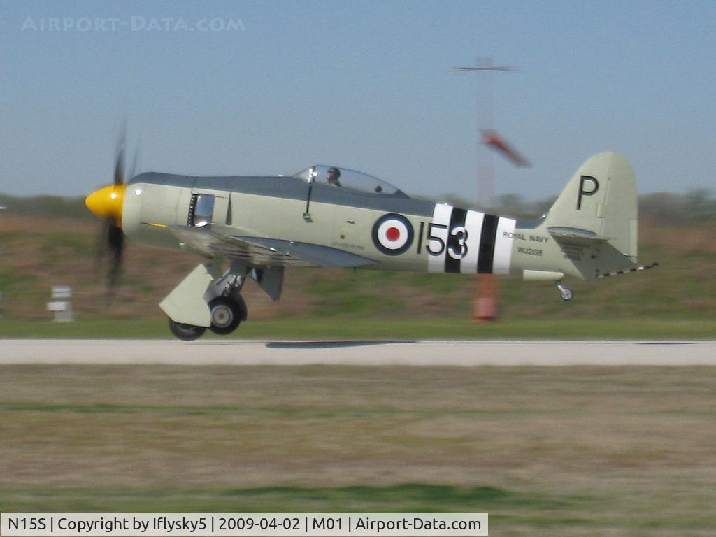 N15S, 1953 Hawker Sea Fury FB.11 C/N 41H/696792, NX15S Hawker Siddeley Sea Fury