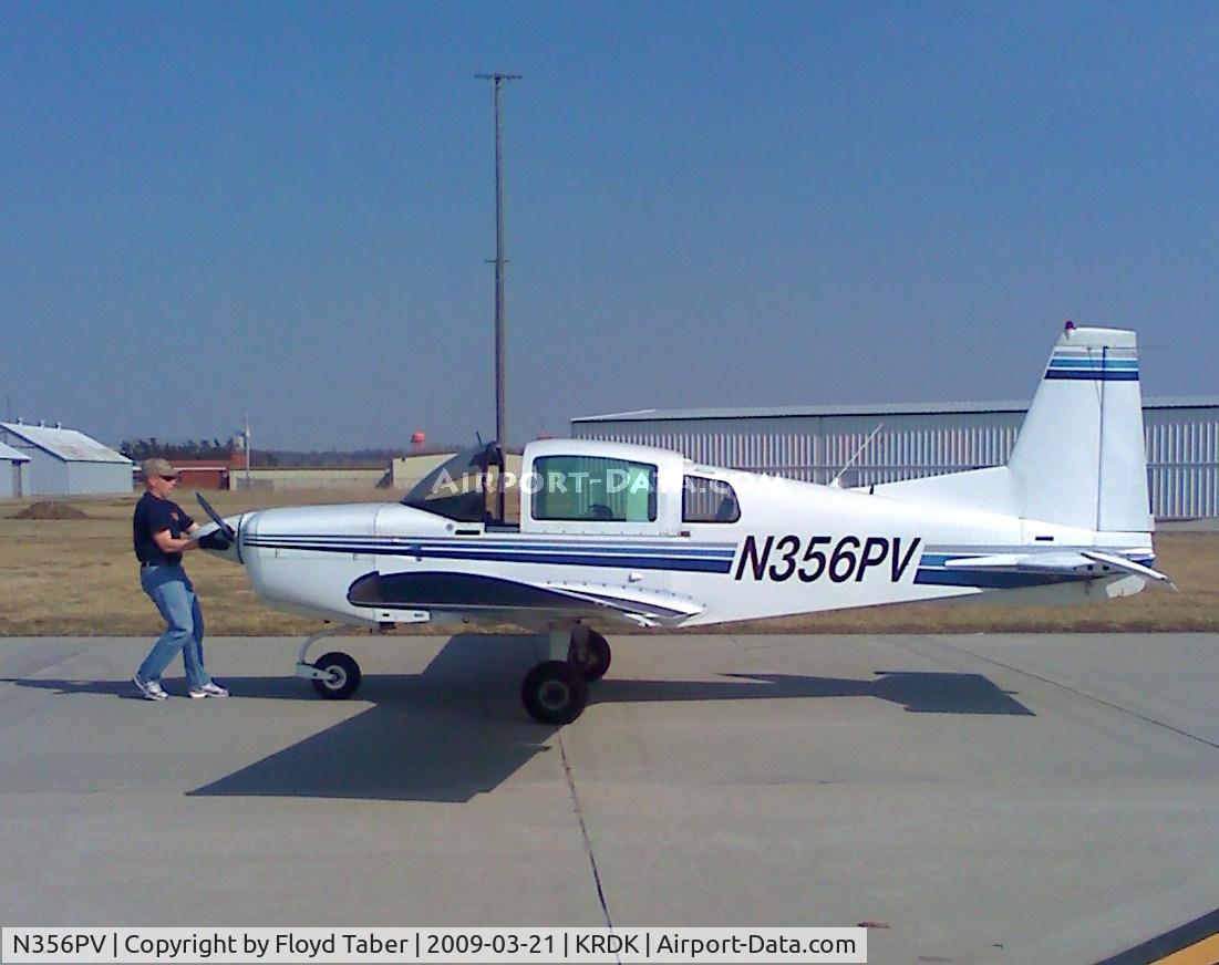 N356PV, 1973 Grumman American AA-5 Traveler C/N AA5-0303, Push Back from fueling up