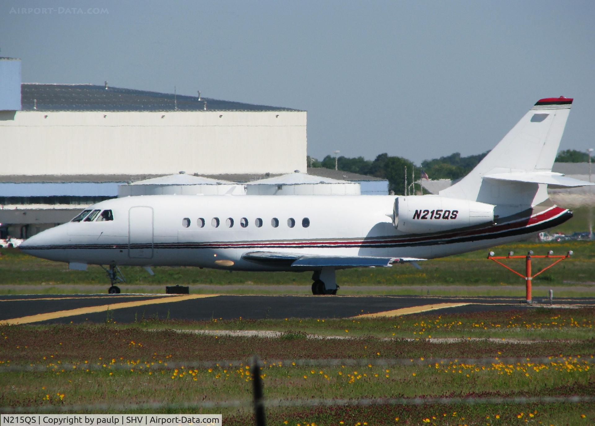 N215QS, 2004 Dassault Falcon 2000 C/N 214, Taking off from Shreveport Regional.
