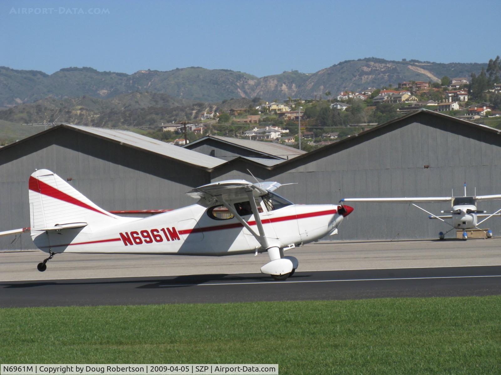 N6961M, 1949 Stinson 108-3 Voyager C/N 108-4961, 1949 Stinson 108-3 STATION WAGON, Franklin 6A4165 165 Hp, Micro vortex generators, landing Rwy 04