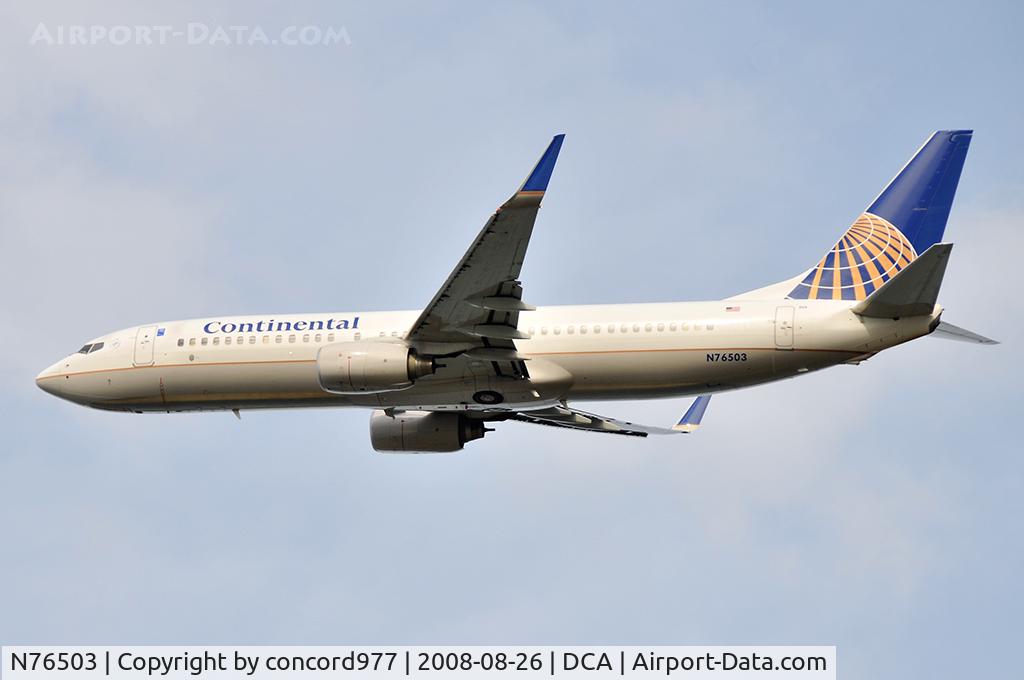 N76503, 2006 Boeing 737-824 C/N 33461, Departing KDCA
