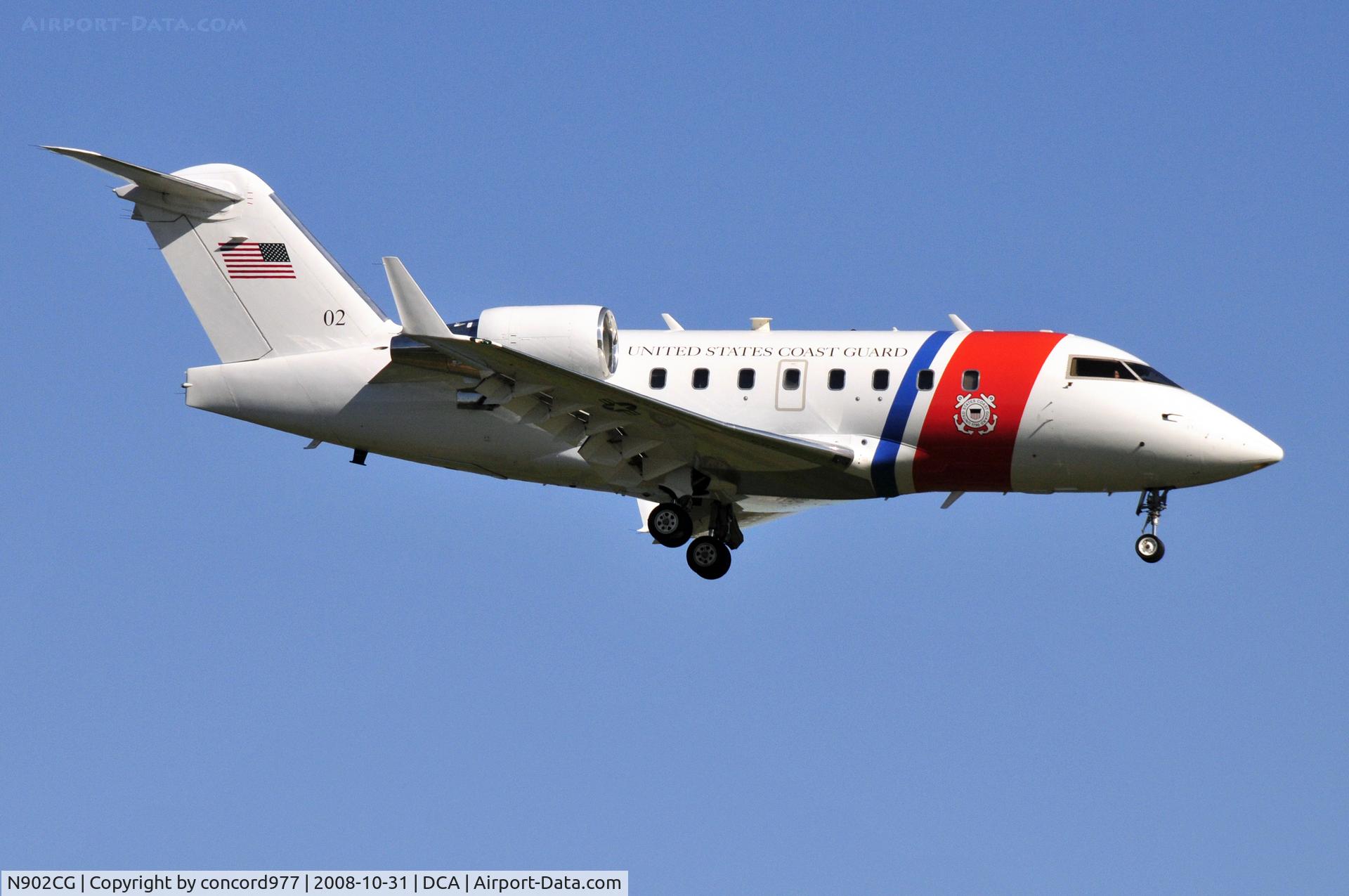 02, 2005 Bombardier C-143A Challenger (604/CL-600-2B16) C/N 5427, U.S. Coast Guard - frequent visitor to KDCA