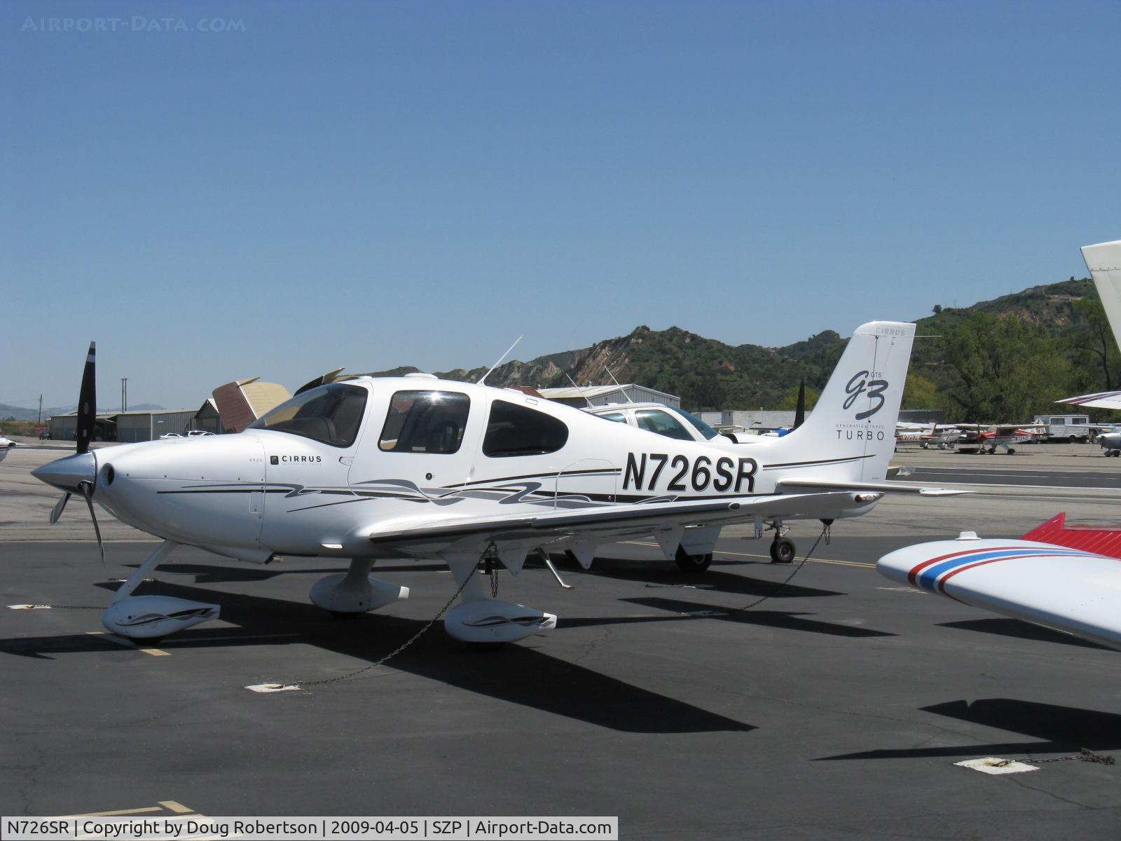 N726SR, 2007 Cirrus SR22 C/N 2533, 2007 Cirrus SR22 G3 Turbo, Continental IO-550-N 310 Hp