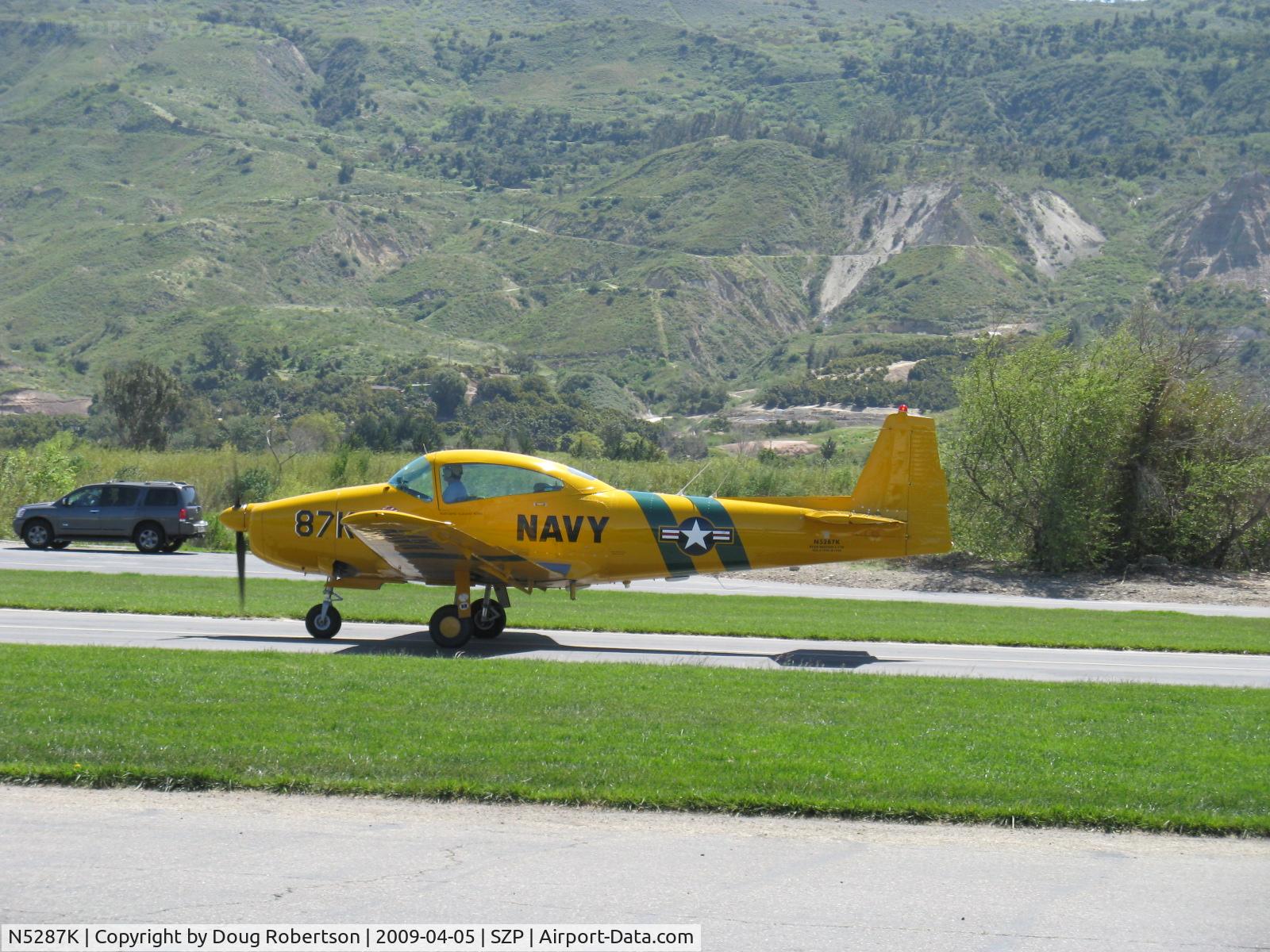 N5287K, 1950 Ryan Navion B C/N NAV-4-2187B, 1950 Ryan NAVION as L-17B SUPER B, 'At Your Command', Lycoming GO-435 C&D 240/260 Hp, takeoff roll Rwy 04