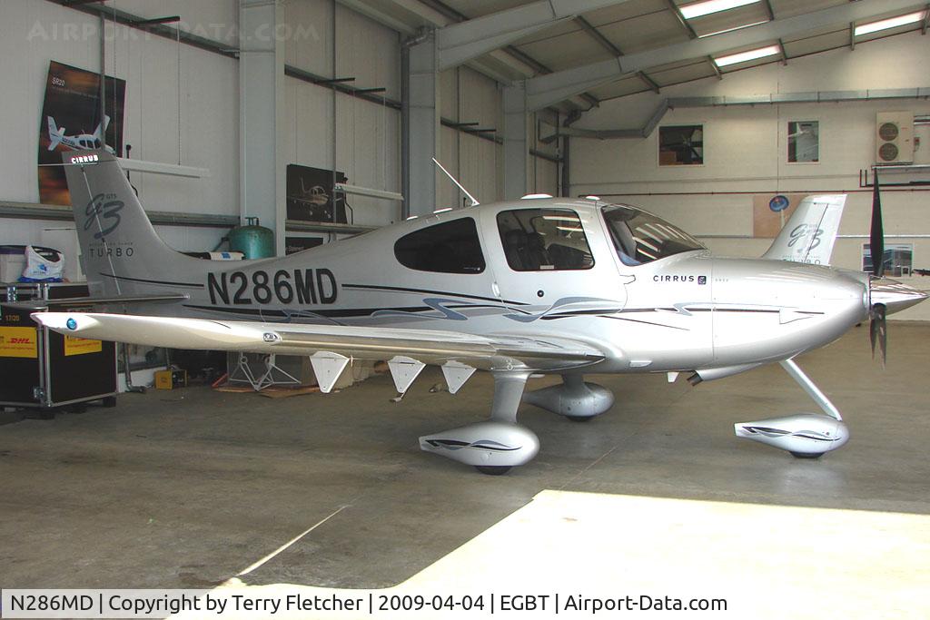 N286MD, 2008 Cirrus SR22 G3 GTS Turbo C/N 3173, Cirrus SR22 at Turweston