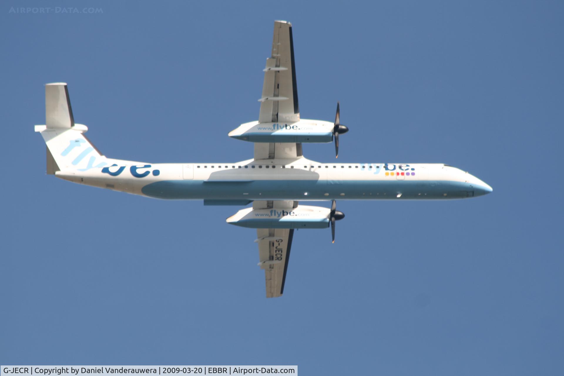 G-JECR, 2006 De Havilland Canada DHC-8-402Q Dash 8 C/N 4139, taking off from rwy 07R