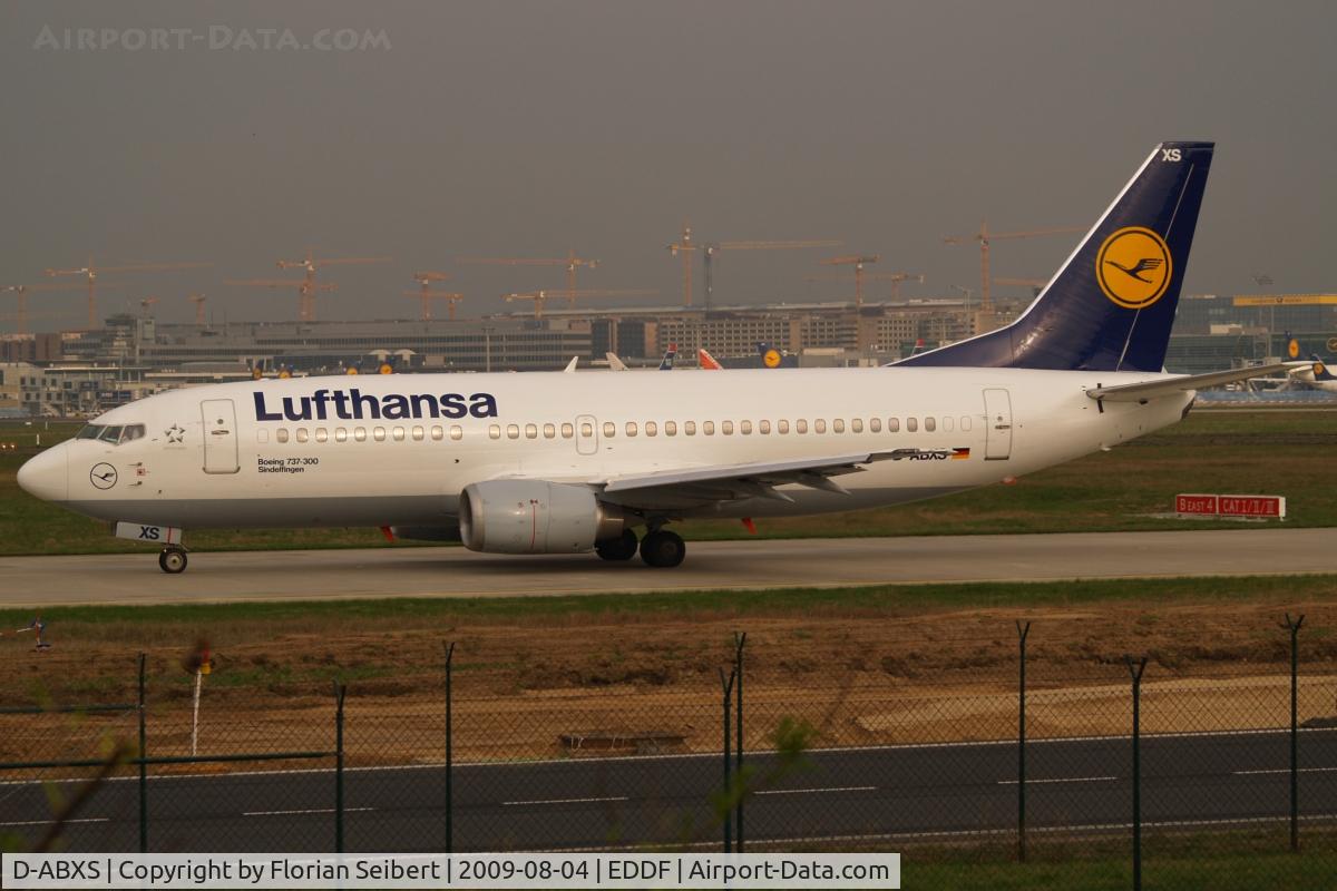 D-ABXS, 1988 Boeing 737-330 C/N 24280, taxi to the active