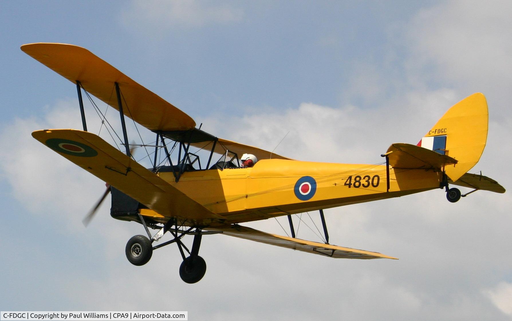 C-FDGC, 1942 De Havilland Canada DH-82C Tiger Moth C/N DHC1020, In proper markings at last C-FDGC is in Dunnville Ontario
