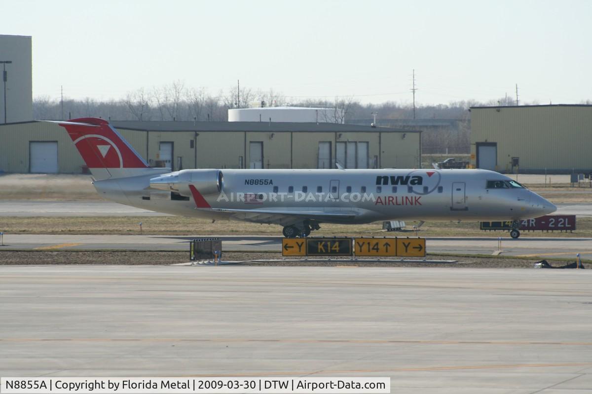 N8855A, 2003 Canadair CRJ-440 (CL-600-2B19) Regional Jet C/N 7855, Pinnacle CRJ-200