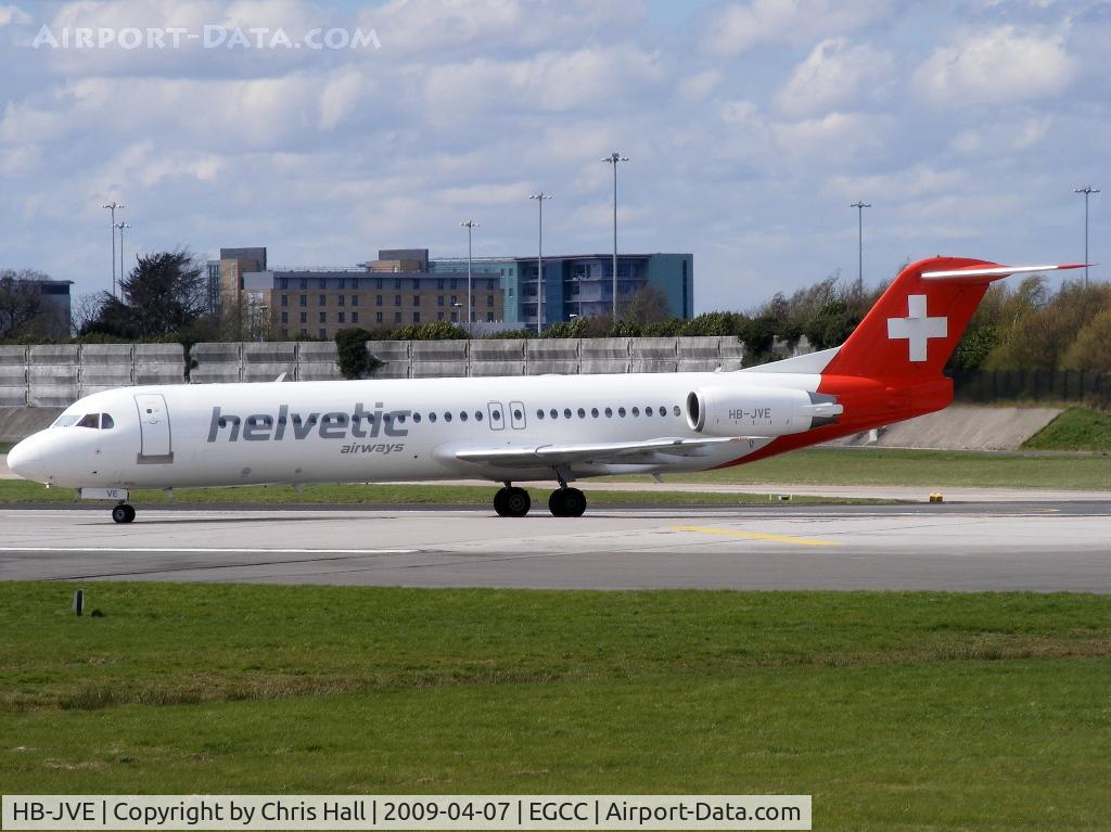 HB-JVE, 1993 Fokker 100 (F-28-0100) C/N 11459, Helvetic Airways