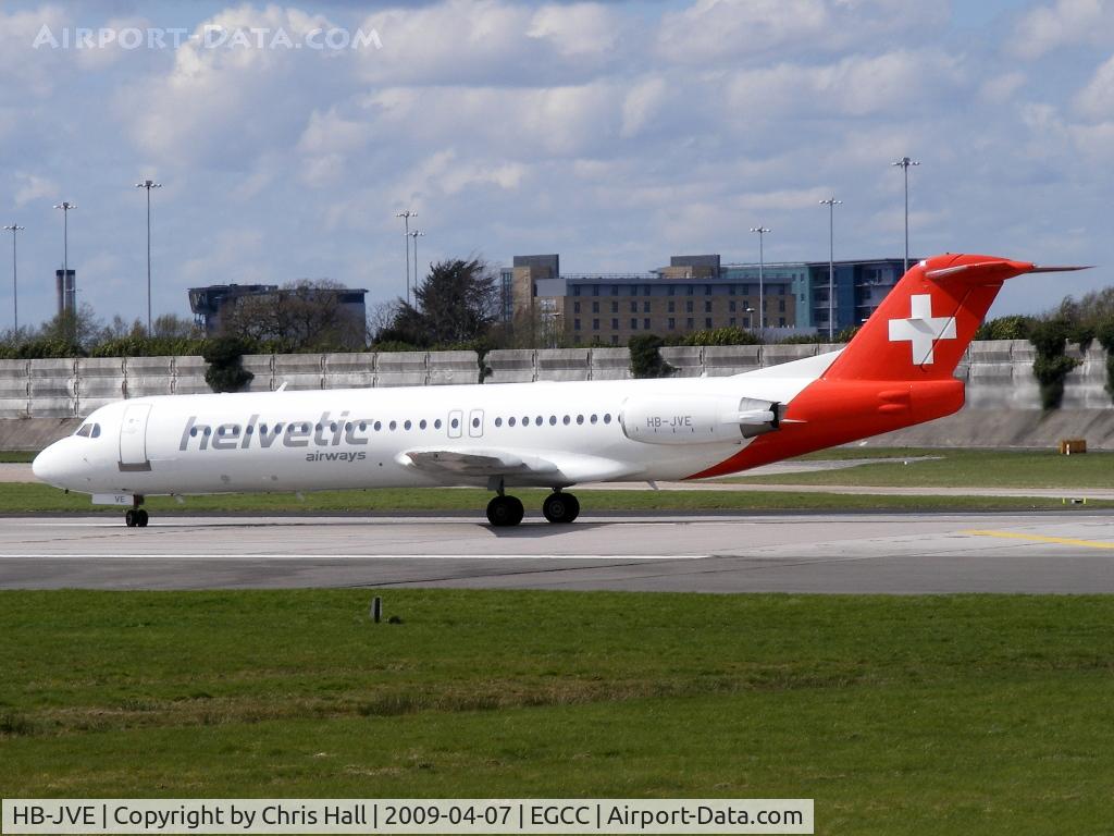 HB-JVE, 1993 Fokker 100 (F-28-0100) C/N 11459, Helvetic Airways