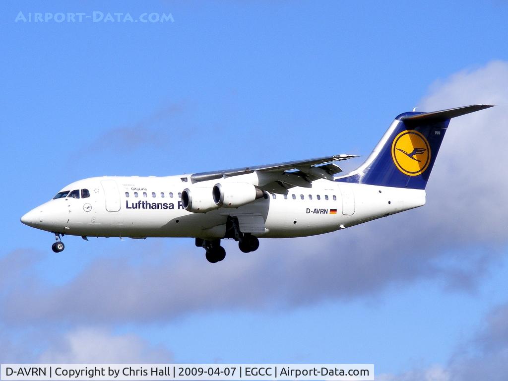 D-AVRN, 1996 British Aerospace Avro 146-RJ85A C/N E2293, Lufthansa Regional operated by CityLine