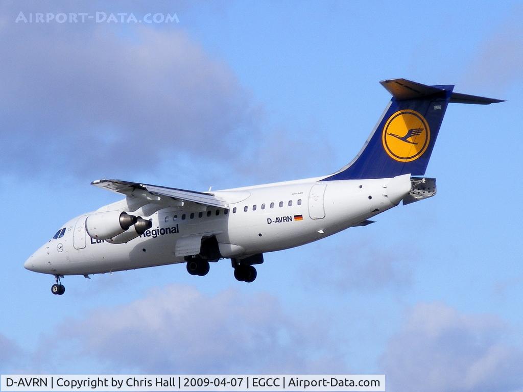D-AVRN, 1996 British Aerospace Avro 146-RJ85A C/N E2293, Lufthansa Regional operated by CityLine