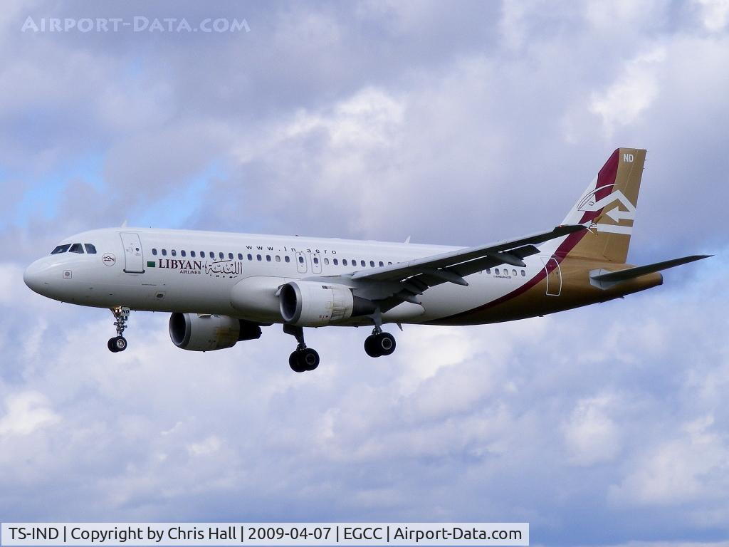 TS-IND, 1992 Airbus A320-212 C/N 348, Libyan Airlines
