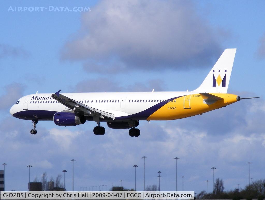 G-OZBS, 2001 Airbus A321-231 C/N 1428, Monarch