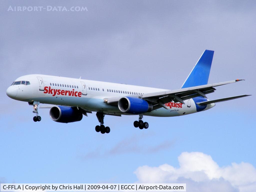 C-FFLA, 1997 Boeing 757-28A C/N 27621, Skyservice, returning to Thomas Cook after winter lease