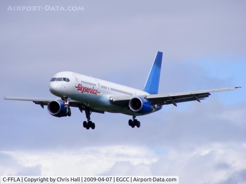C-FFLA, 1997 Boeing 757-28A C/N 27621, Skyservice, returning to Thomas Cook after winter lease