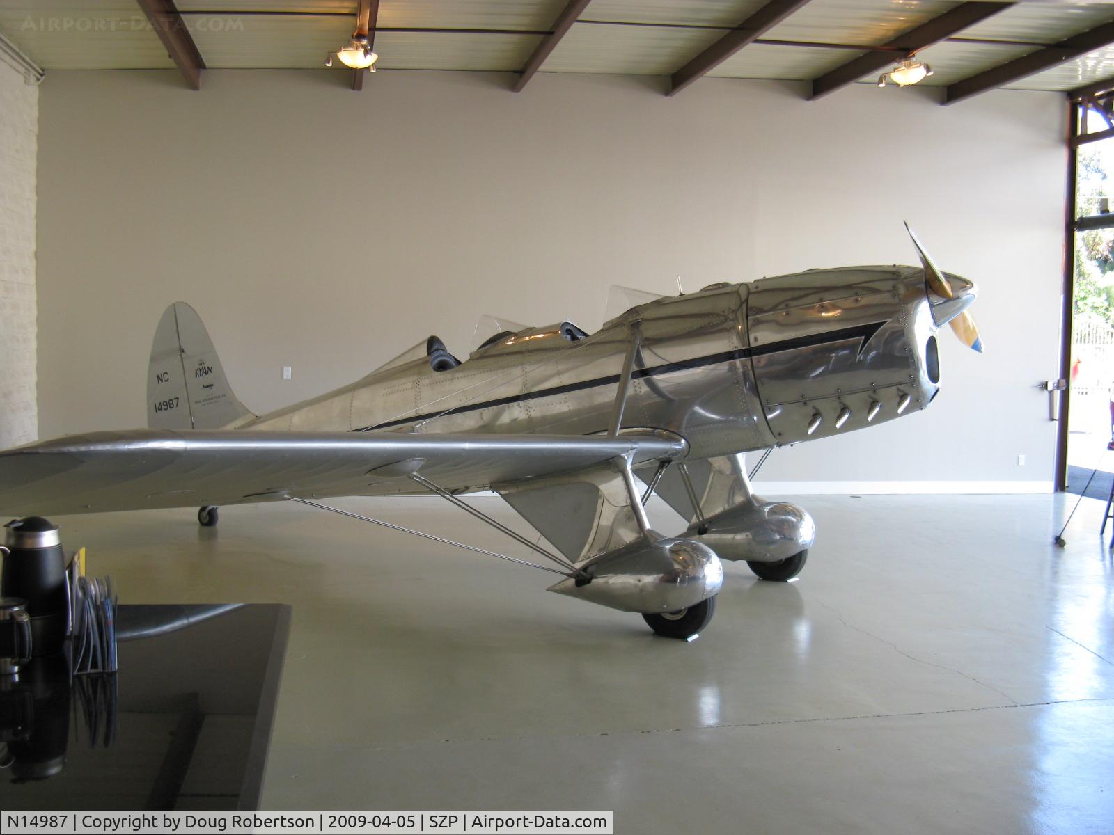 N14987, Ryan Aeronautical ST-A C/N 124, Ryan Aeronautical ST-A, Menasco Super Pirate D4B 125 Hp