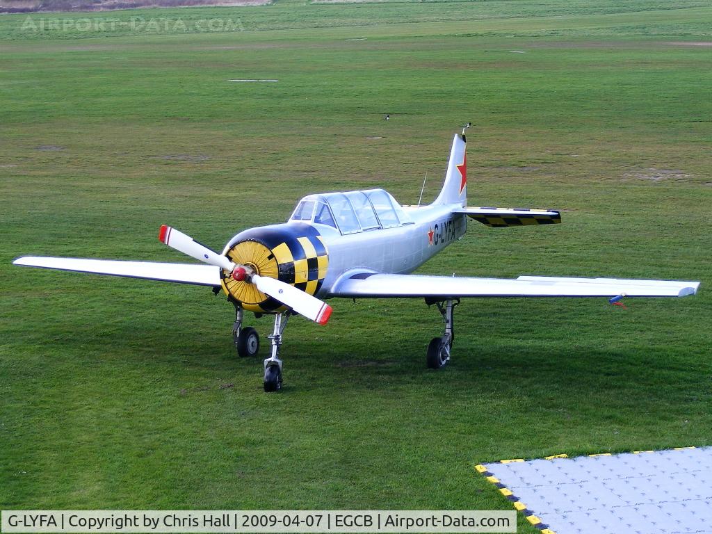G-LYFA, 1982 Yakovlev Yak-52 C/N 822608, Previous ID: LY-AFA