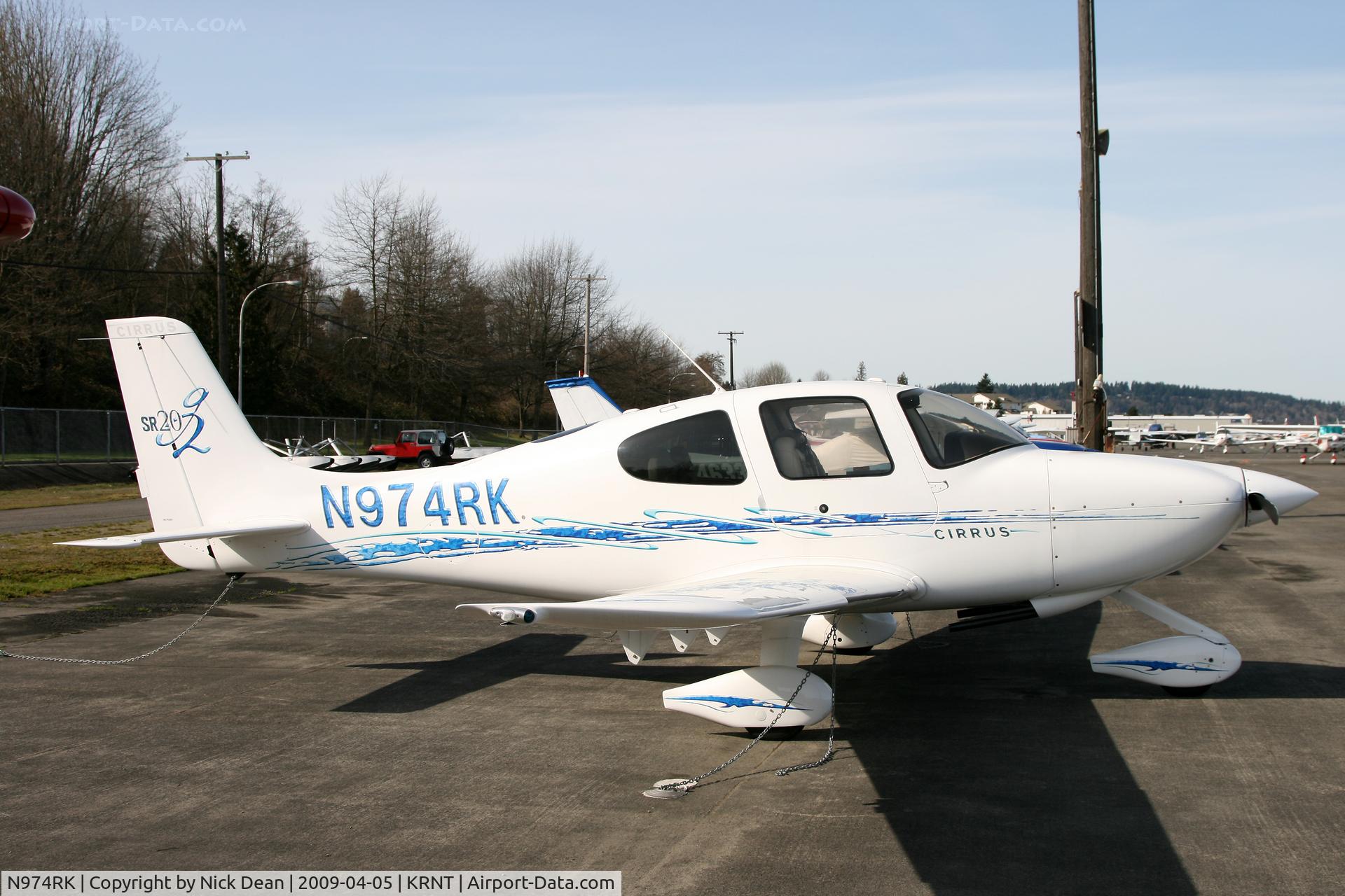 N974RK, 2007 Cirrus SR20 C/N 1864, KRNT
