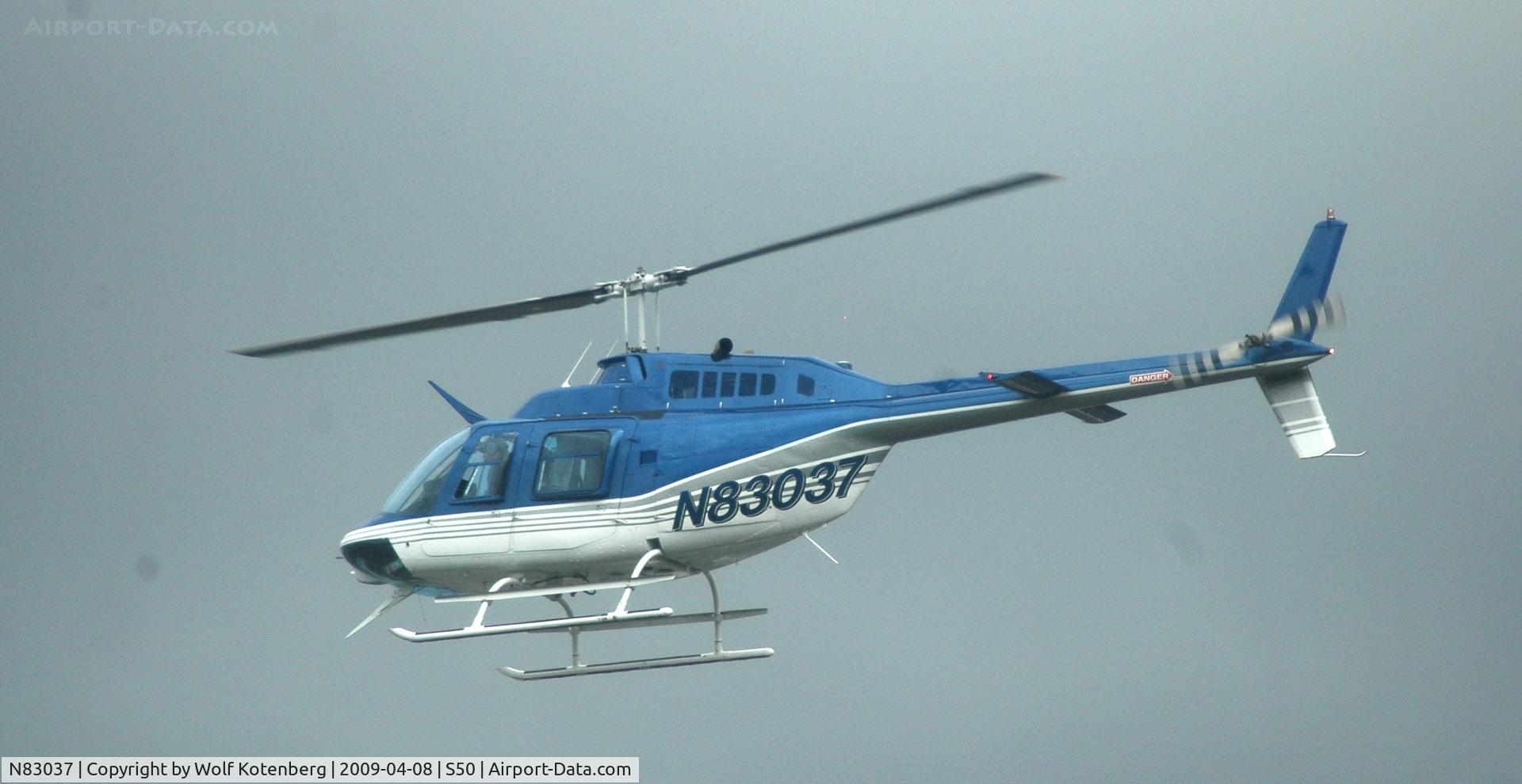 N83037, 1973 Bell 206B JetRanger C/N 1128, dropping in for a visit