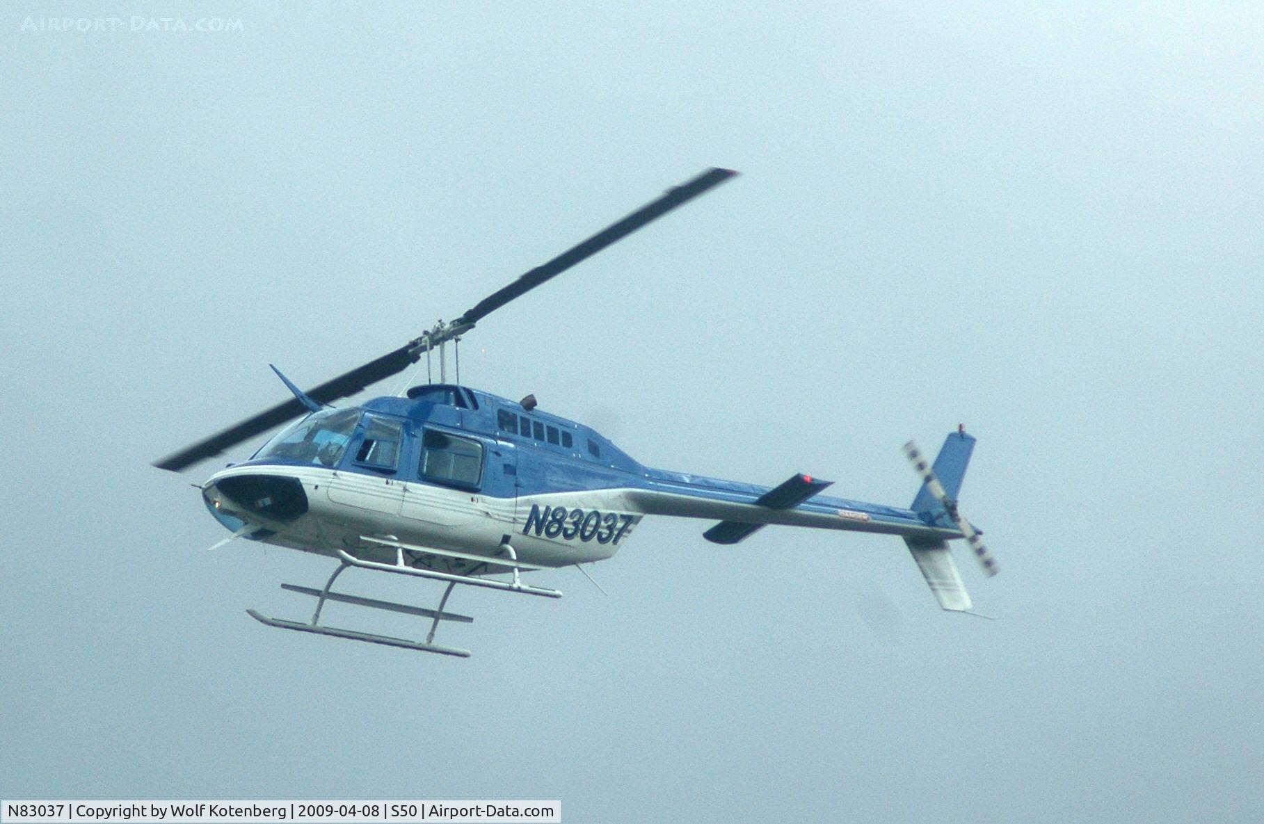 N83037, 1973 Bell 206B JetRanger C/N 1128, on final