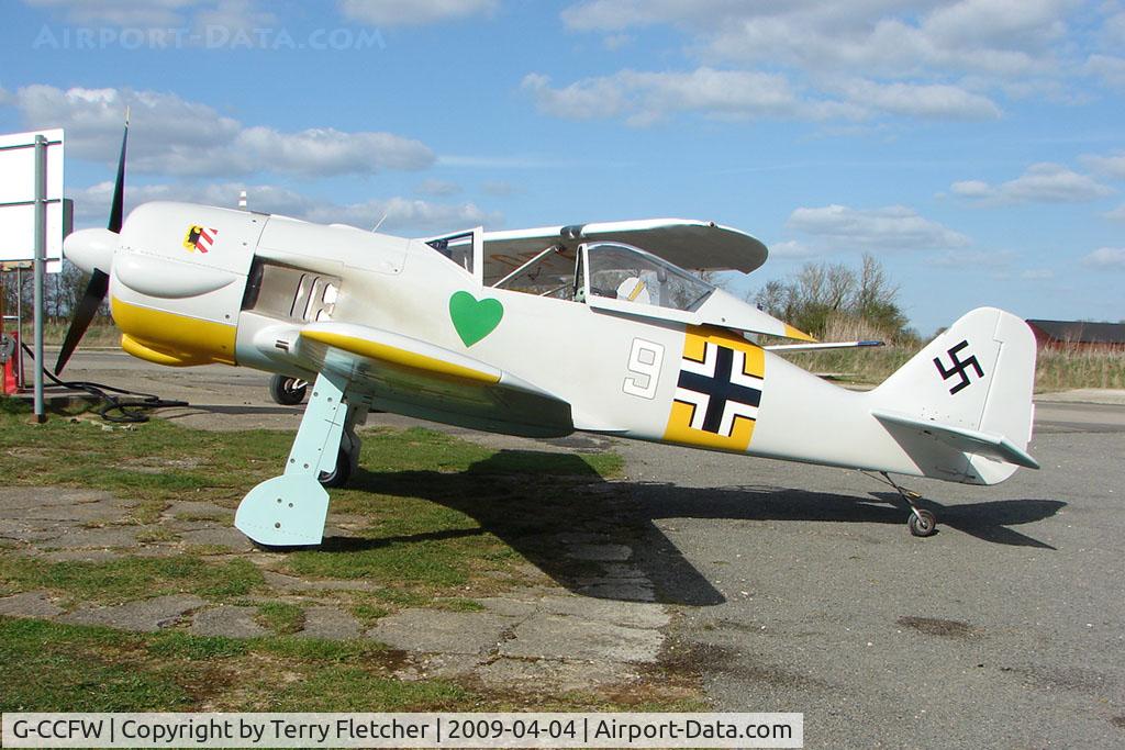 G-CCFW, 2003 WAR Focke-Wulf 190 C/N PFA 081-12729, Replica War FW190 at Enstone South