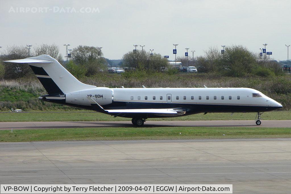 VP-BOW, 2004 Bombardier Global Express (BD-700-1A10) C/N 9141, Global Express at Luton