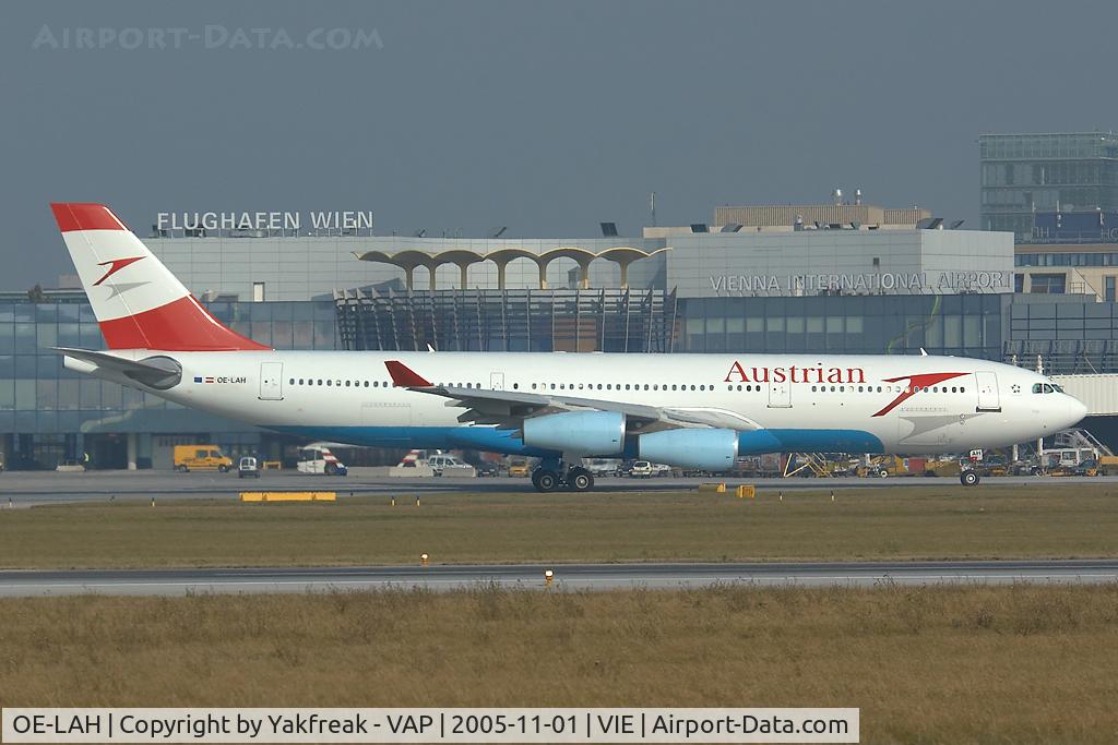 OE-LAH, 1995 Airbus A340-212 C/N 081, Austrian Airlines Airbus 340-200