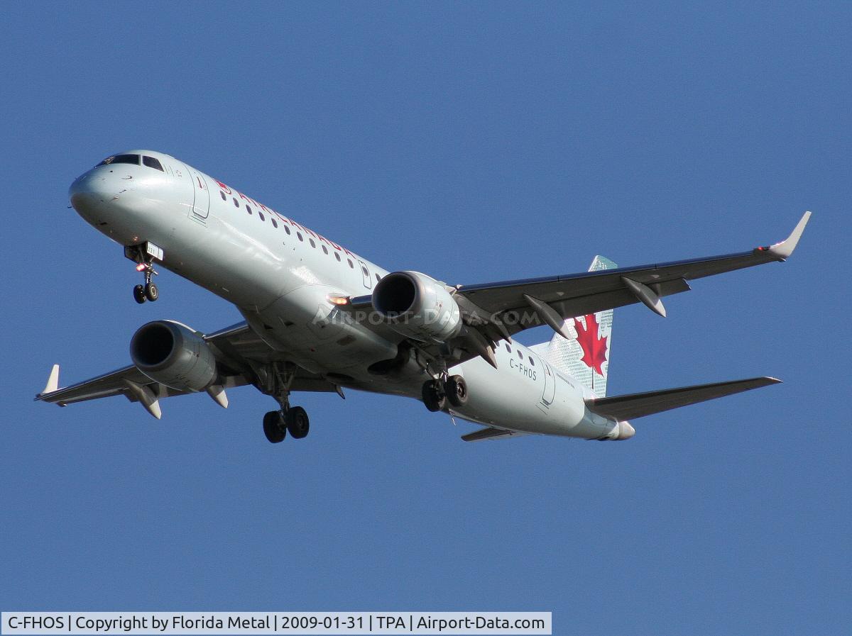 C-FHOS, 2007 Embraer 190AR (ERJ-190-100IGW) C/N 19000101, Air Canada E190