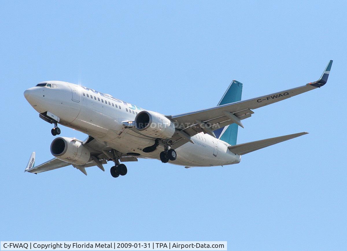 C-FWAQ, 2002 Boeing 737-7CT C/N 32748, West Jet 737-700