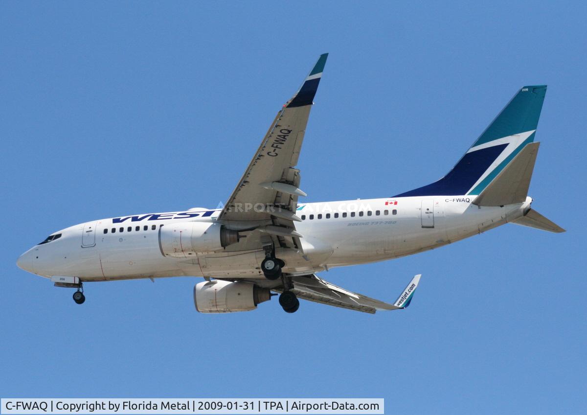 C-FWAQ, 2002 Boeing 737-7CT C/N 32748, West Jet 737-700