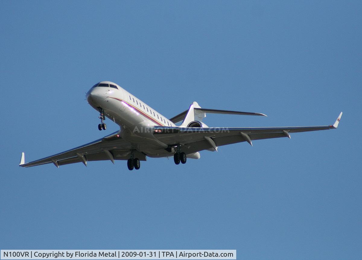 N100VR, 2001 Bombardier BD-700-1A10 Global Express C/N 9098, Global Express in for Superbowl