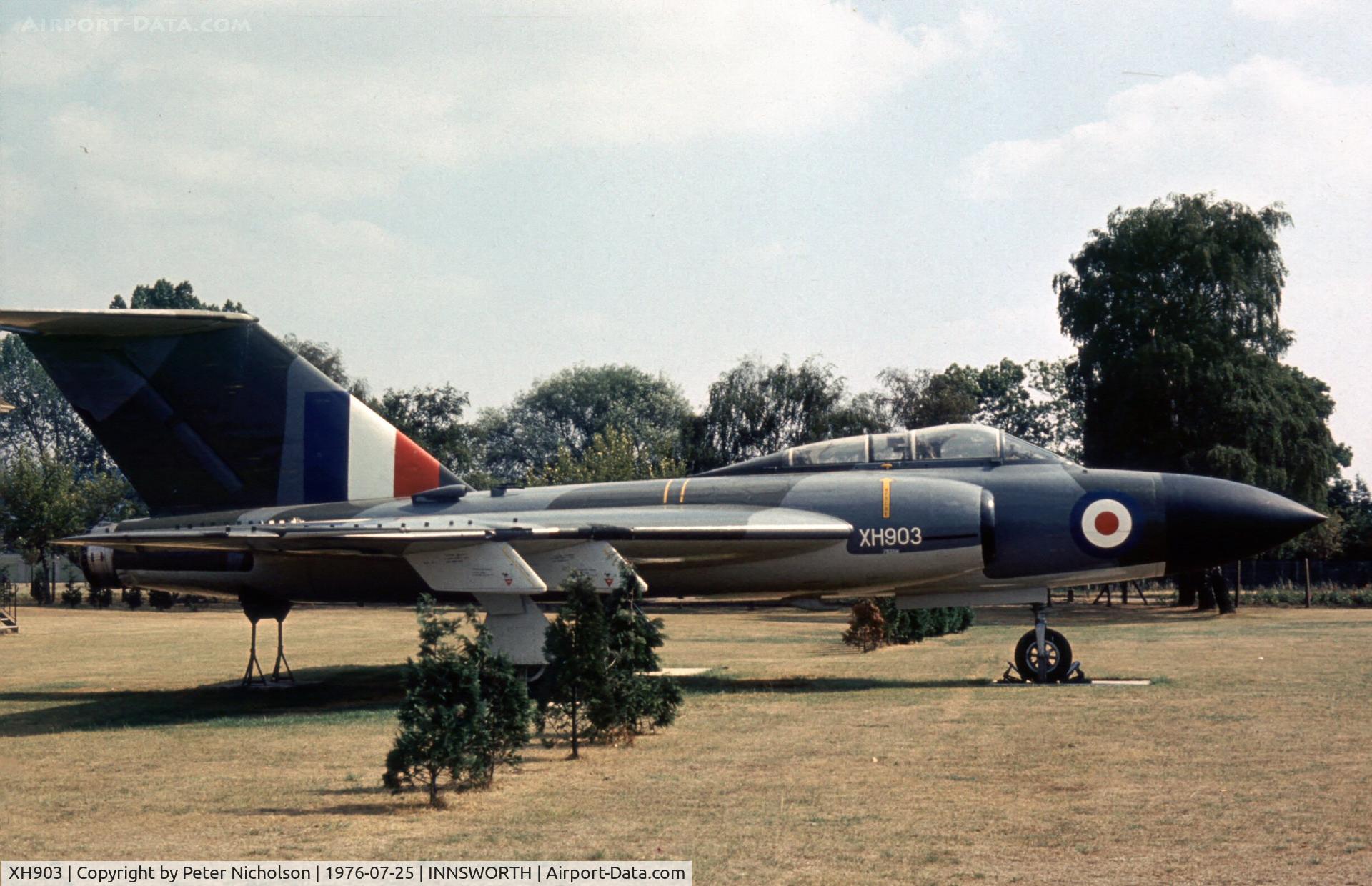 XH903, Gloster Javelin FAW.9 C/N Not found XH903, This Javelin FAW.9 was a gate guardian at RAF Innsworth before relocation at Staverton Airport.