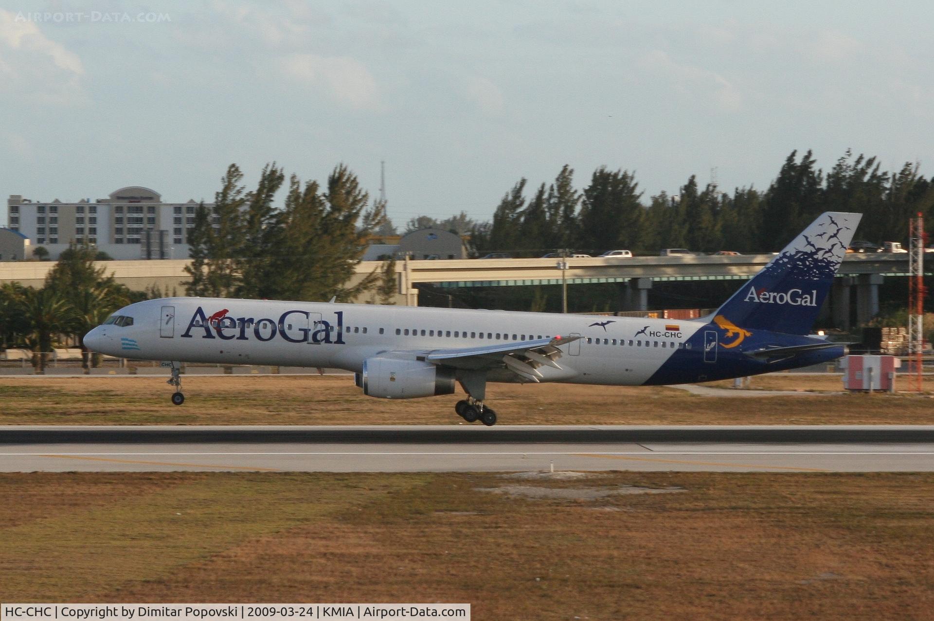 HC-CHC, 1992 Boeing 757-236 C/N 25592, Daily flight from Guayaquil landing at MIA.