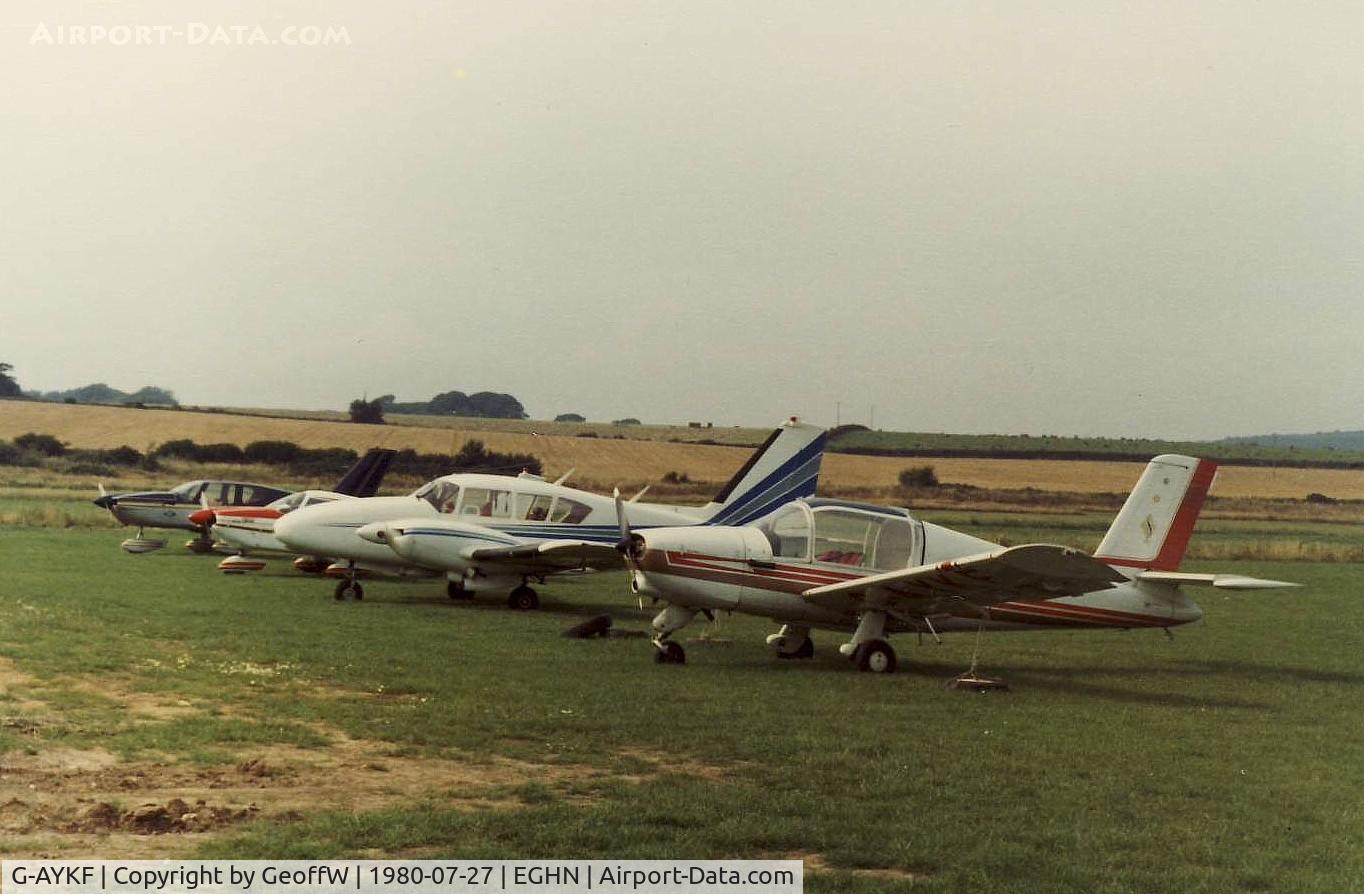 G-AYKF, 1970 Socata MS-880B Rallye Club C/N 1784, Rallye Club G-AYKF at Sandown July 1980