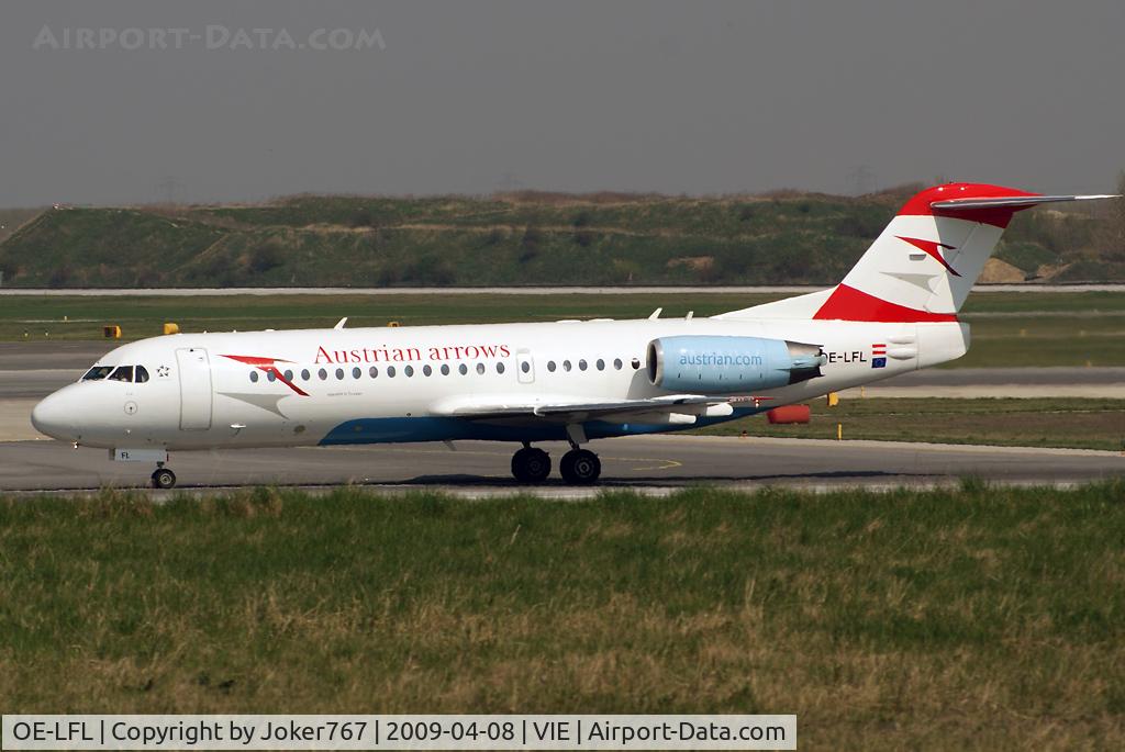 OE-LFL, 1995 Fokker 70 (F-28-0070) C/N 11573, Austrian arrows Fokker F-70