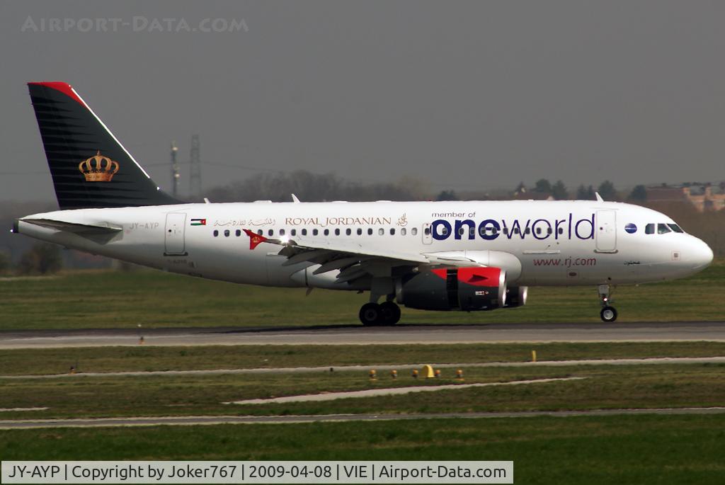 JY-AYP, 2009 Airbus A319-132 C/N 3832, Royal Jordanian Airbus A319-132